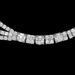 18k White Gold 23.10ct Diamond Necklace