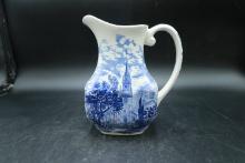 Liberty Blue Old North Church Pitcher