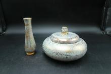 Stangl Pottery Covered Dish & Vase