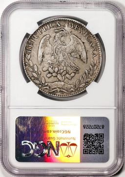 1885DO MC Mexico 8 Reales Silver Coin NGC XF Details Chopmarked