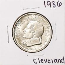 1936 Cleveland Centennial Commemorative Half Dollar Coin