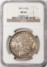 1891-O $1 Morgan Silver Dollar Coin NGC MS64 Nice Color