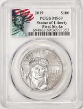 2019 $100 Platinum American Eagle Coin PCGS MS69 First Strike