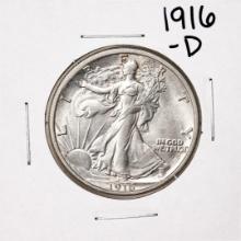 1916-D Walking Liberty Half Dollar Coin