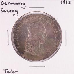 1813 Germany Saxony Taler Coin