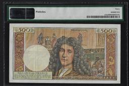1959-65 France 500 Nouveaux Francs Currency Note Pick# 145a PMG Very Fine 30