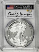 2021-S Type 2 $1 American Silver Eagle Coin PCGS PR70DCAM Emily Damstra Signature FS