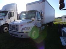 2016 Freightliner M2 Van Truck with 26' Van Body, Rear Swing Doors, Cummins