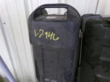 Group Of (6) Gas Cans And (2) Black Golf Club Hard Cases (2946)