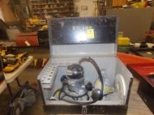Vintage Rockwell Router in Original Steel Case, Works but Needs a Collet (M