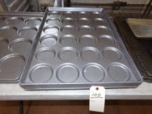 (6) Roll Mold Pans, 4'' Molds, Look Brand New (Inside)