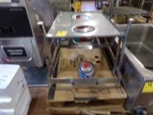 (2) Chafing Dish Stands and a Box of Sterno Fuel Canisters