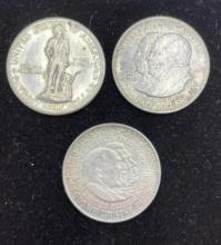 1925 Lexington, 1923 S Monroe, 1952 Washington- Carver commemorative half dollars(3 coins total)