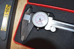 SPI 12" DIAL CALIPER, 0.0001" WITH CASE