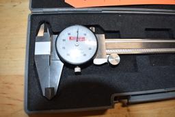 SPI 6" DIAL CALIPER, 0.001" WITH CASE