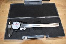 SPI 6" DIAL CALIPER, 0.001" WITH CASE