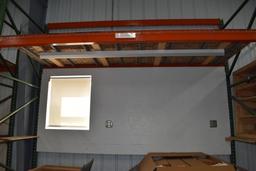 1-SECTION OF STEEL PALLET RACKING, 48"D X 10'W X 10'H