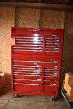 PROTO ROLLING TOOL CABINET W/15 DRAWERS, UPPER TOOL CHEST