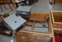 WOOD CRATE W/GENERAL ELECTRIC BREAKER BOXES (10)