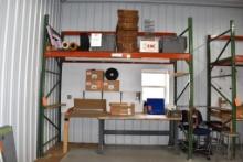 1-SECTION OF STEEL PALLET RACKING, 8"D X 10'W X 10'H
