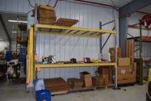 (1) SECTION OF STEEL PALLET RACKING, 48"D X 10'W X