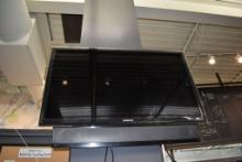 46" SAMSUNG T.V. WITH REMOTE, WALL BRACKET AND