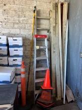 Louisville Folding Ladder, Traffic Cones,