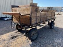 6’......6”...... X 10’...... HAY WAGON WITH SEATS, ELECTRIC BRAKES, CUSHIONS