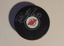 Bobby Farnham New Jersey Devils Autographed Hockey Puck Farnham Hologram YSMS