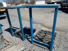 (2) Industrial Battery Roller Carts