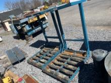 (2) Industrial Battery Roller Carts
