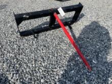 New Quick Attach Single Prong Bale Spears