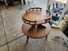 Vintage Mersman Model 8659 Two Tier Table (located off-site, please read description)