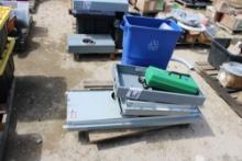 Electrical Panel Boxes, Rachet Cable Benders, Trash Can, Solar Flashing