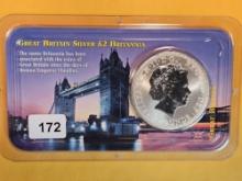 GEM 1999 Great Britain silver Two Pounds
