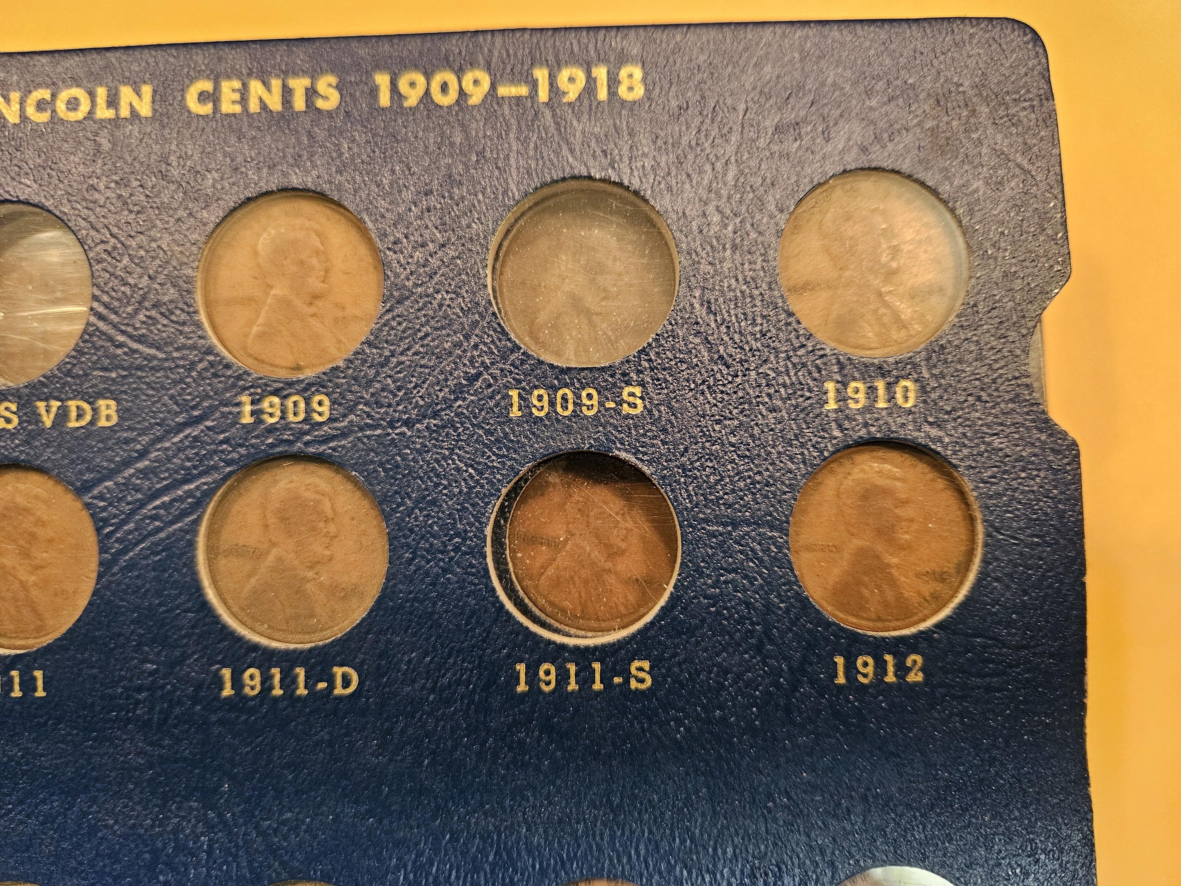 Mostly complete 1909 - 1940 Lincoln Wheat cent collection