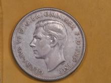 Better 1937 Australia silver Crown in Extra Fine