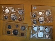 Four Canadian Silver Prooflike Sets