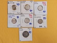 Seven more Central and South American coins