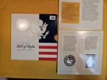 1993 Bill of Rights Commemorative Coin & Stamp Set