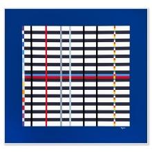Hommage du Mondrian (Dark Blue) by Agam, Yaacov