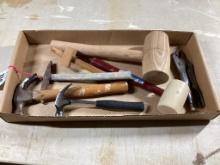 Box Lot of hammers and Mallets