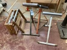 3 Adjustable Height Support Roll Stands