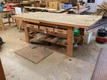 6 Drawer Workbench 48" x 96" with Vise