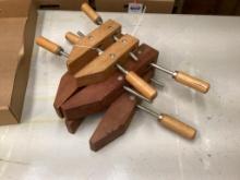 3 Wooden Clamps