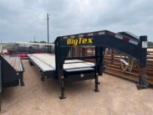 2020 Big Tex 14GN-40 40' Flatbed Trailer with Slide-In Ramps and Dual Jacks 2 - 7K lb. Axles VIN