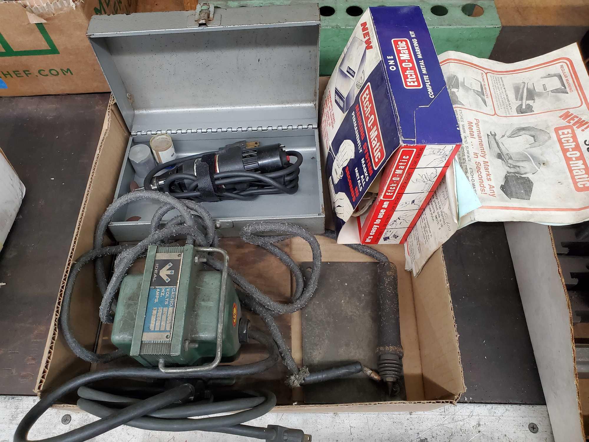 MOTO TOOL, CHEMICAL ETCHER AND ELECTRICAL ETCHER