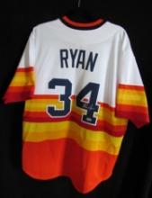 Nolan Ryan signed Houston Astros Baseball jersey