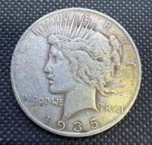 1935-S Silver Peace Dollar 90% Silver Coin 0.93 Oz