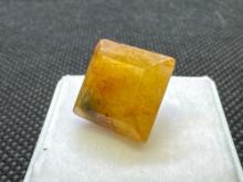 Square Cut Yellow Sapphire Gemstone